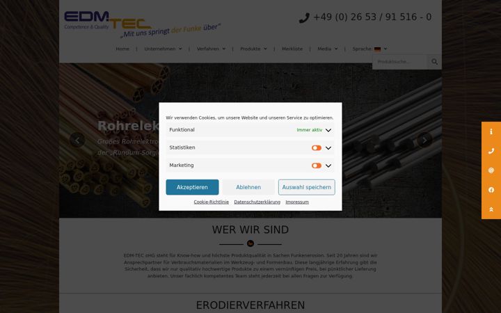 Screenshot of edm-tec.org