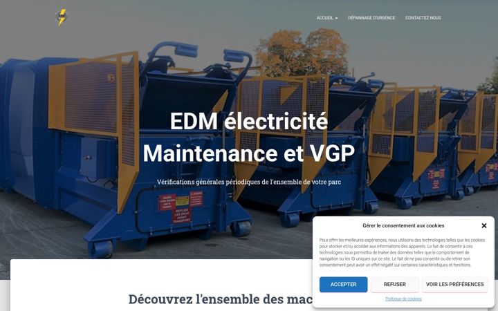 Screenshot of edm-vgp.fr