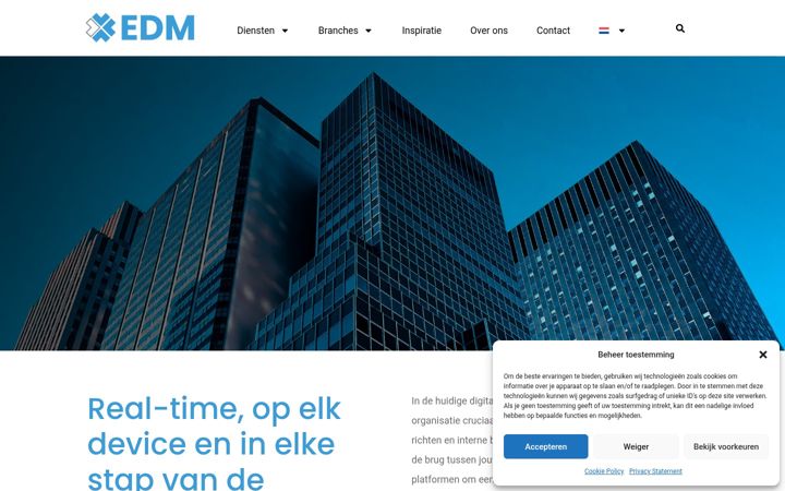 Screenshot ta' edm.nl
