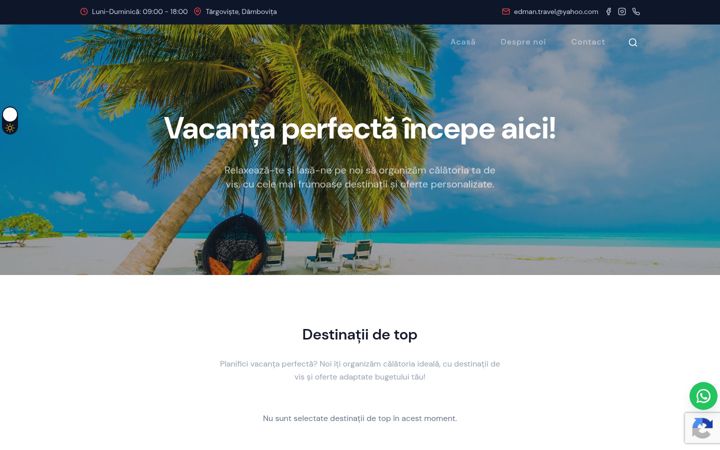 Screenshot van edmantravel.ro