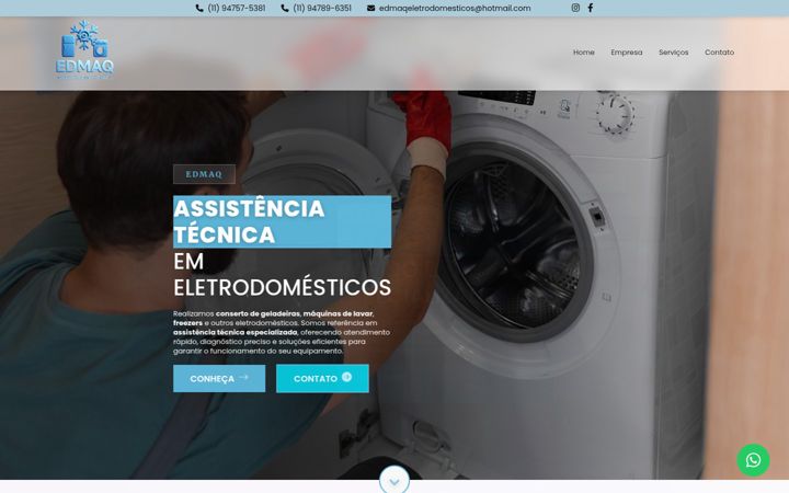 Skærmbillede af edmaqassistencia.com.br