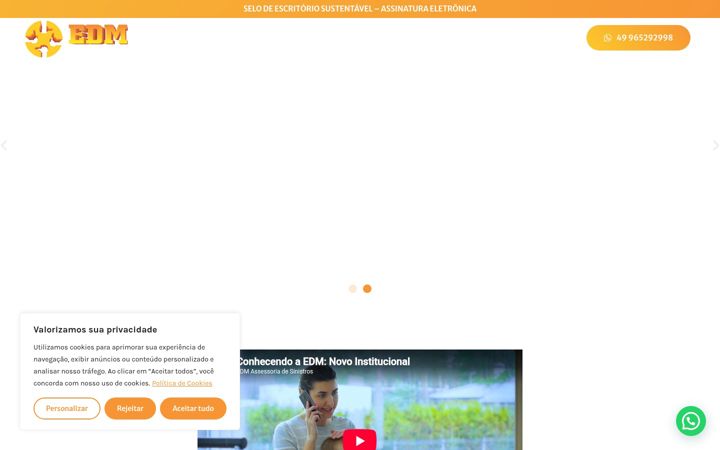 Screenshot of edmassessoria.com.br