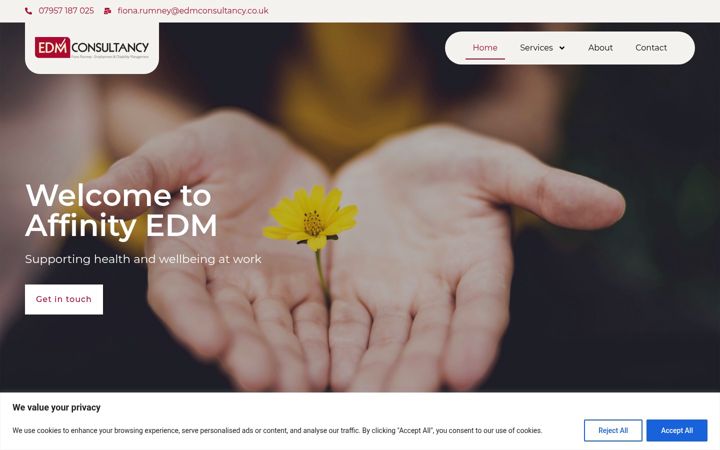 Screenshot of edmconsultancy.co.uk