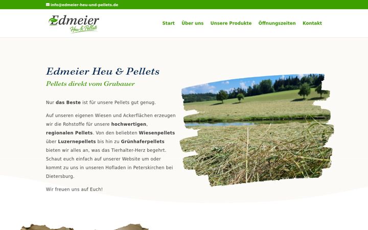 Screenshot of edmeier-heu-und-pellets.de