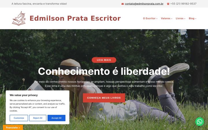 Skærmbillede af edmilsonprata.com.br
