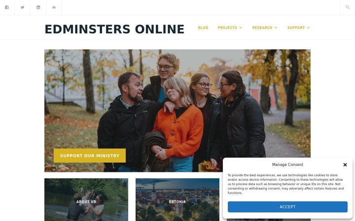 Screenshot of edminsters.com