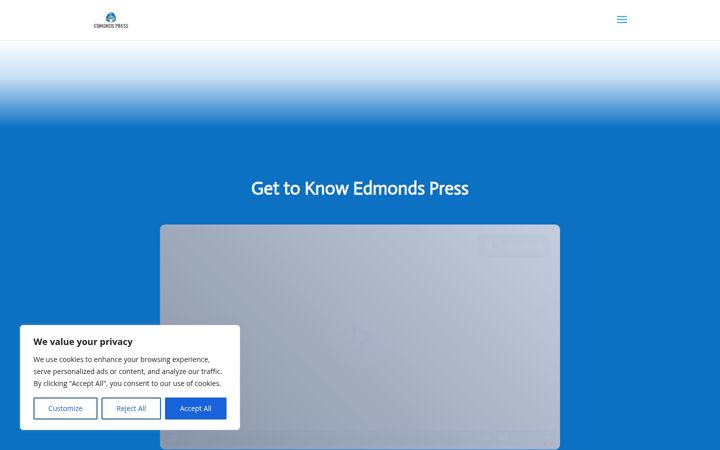 Screenshot of edmondspress.com