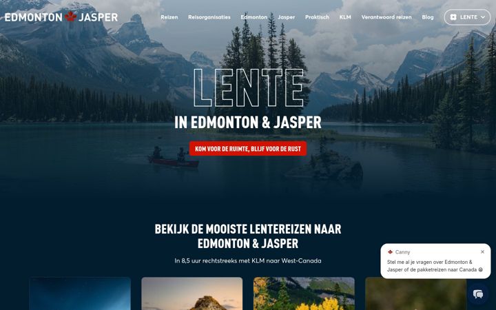 Screenshot ta' edmonton-jasper.nl