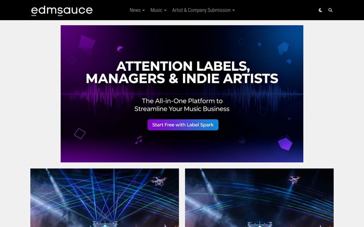 Capture d'écran de edmsauce.com