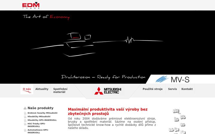 Posnetek zaslona edmtrade.cz