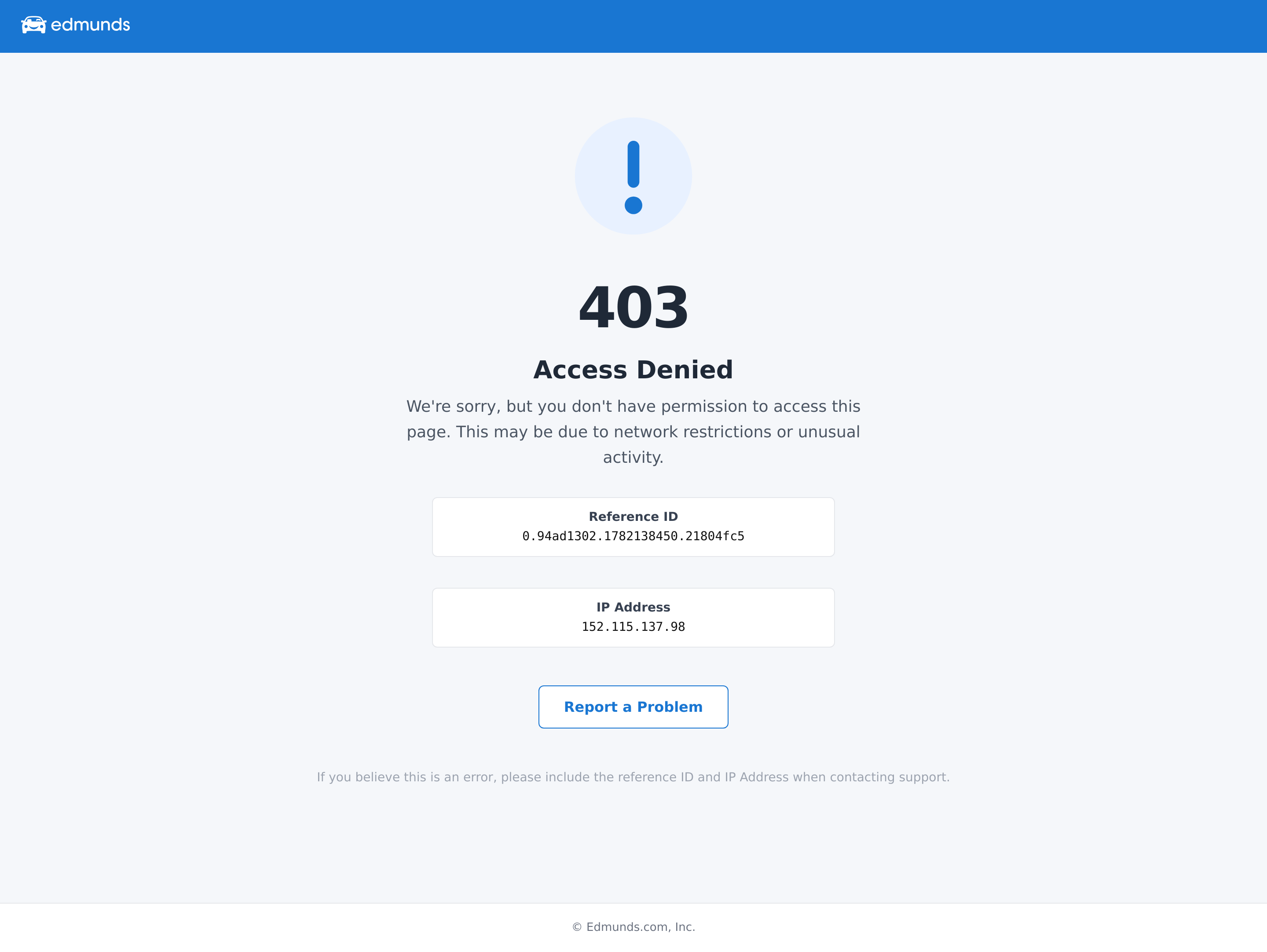 Screenshot of edmunds.com