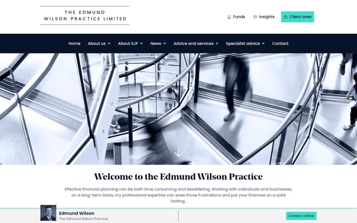 Screenshot of edmundwilson.co.uk