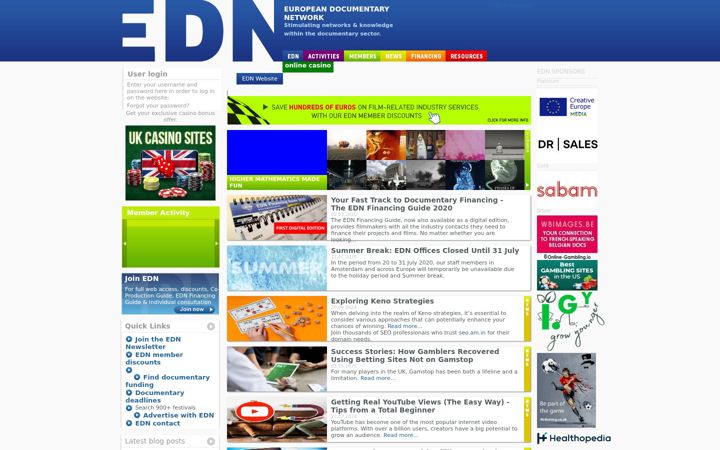 Screenshot of edn.network