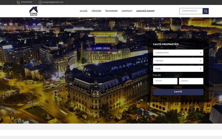 Screenshot of ednaimobiliare.ro
