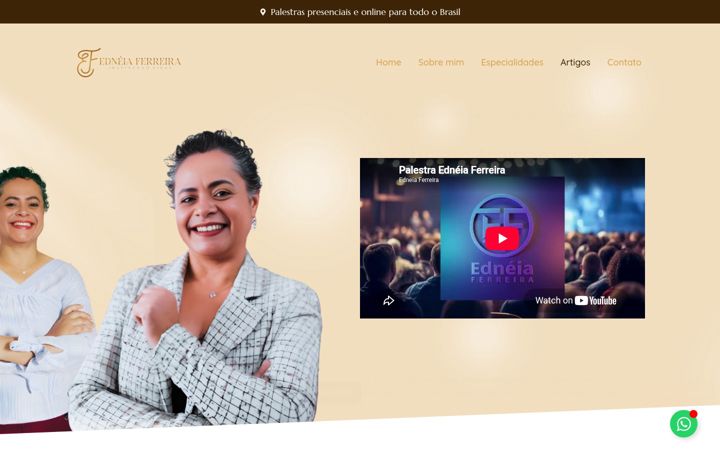 Screenshot of edneiaferreira.com.br