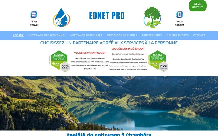 Screenshot of ednet-pro.fr