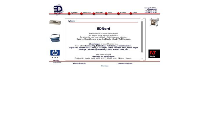Screenshot of ednord.dk