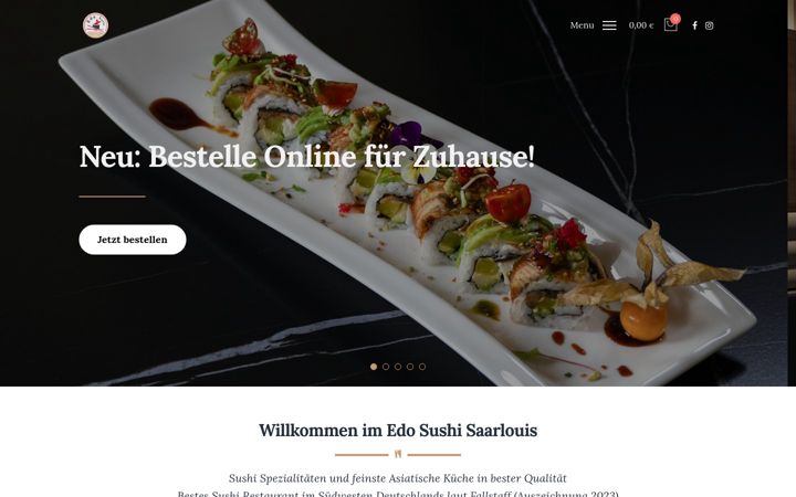 Ekrano kopija edo-sushi.de