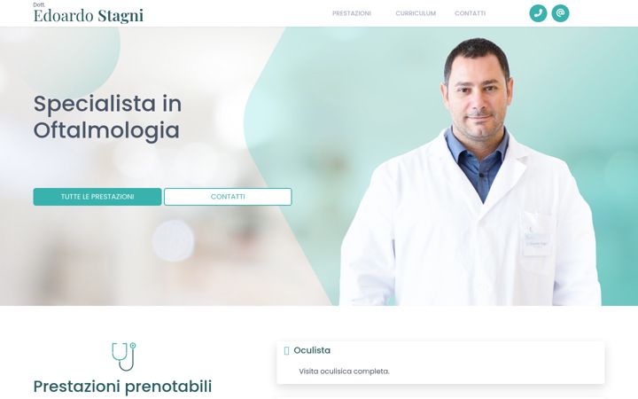 Screenshot of edoardostagnioculista.it