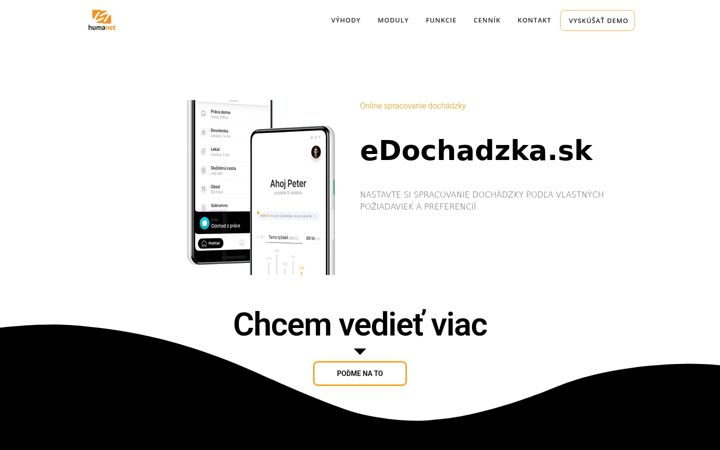 Screenshot of edochadzka.sk