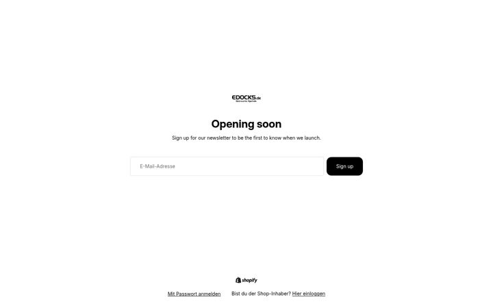 Screenshot of edocks.de