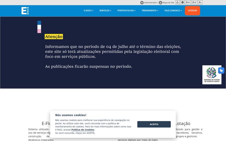 Screenshot of edocs.es.gov.br