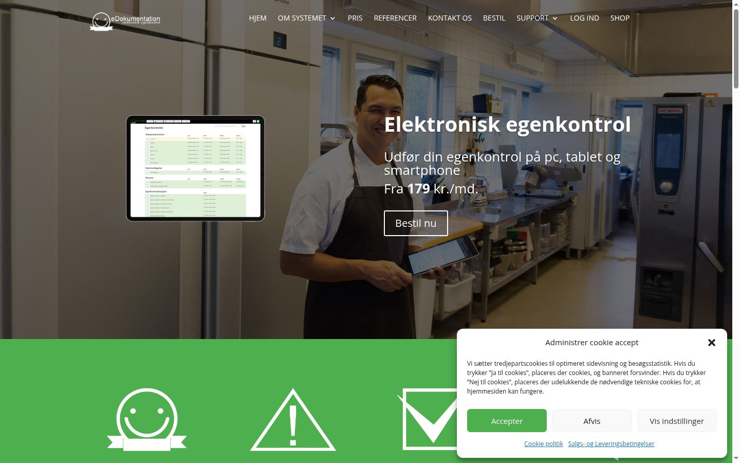 Ekraanipilt nõusolekubännerist, mida näidati enne mis tahes suhtlust
