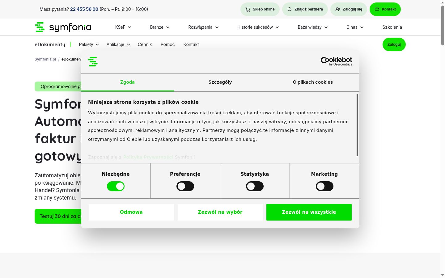 Kuvakaappaus suostumusbannerista, joka näytettiin ennen mitään vuorovaikutusta