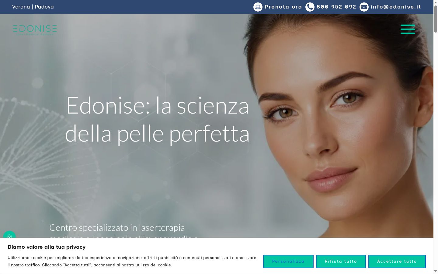 Sutikimo reklamjuostės, rodytos prieš bet kokią sąveiką, ekrano kopija