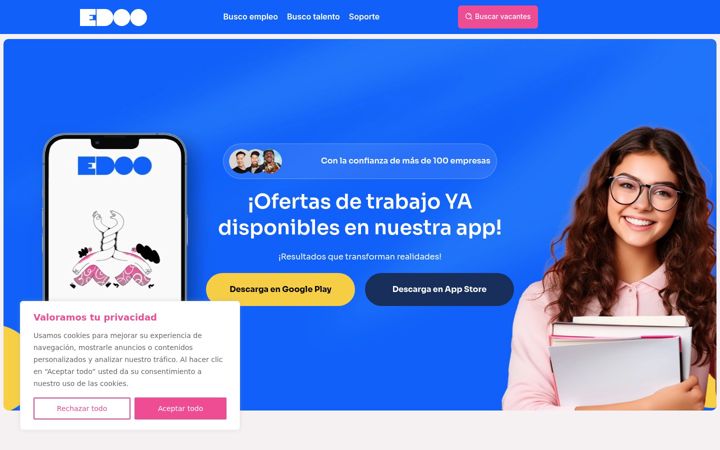 Skjermbilde av edoo.com.es