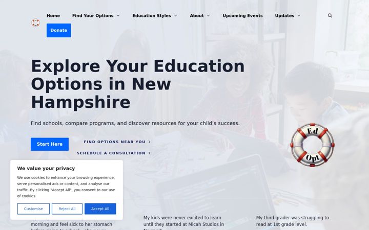 Screenshot of edopt.org