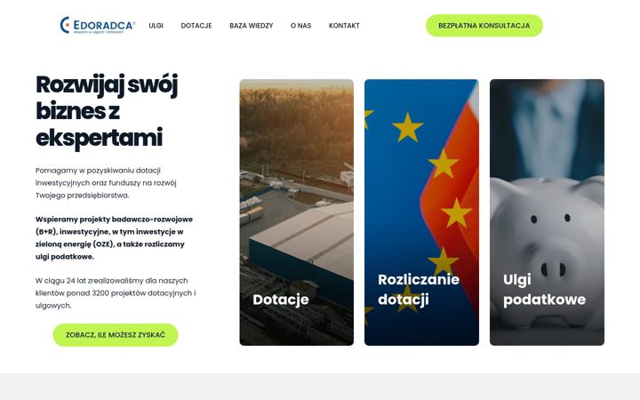 Screenshot of edoradca.pl