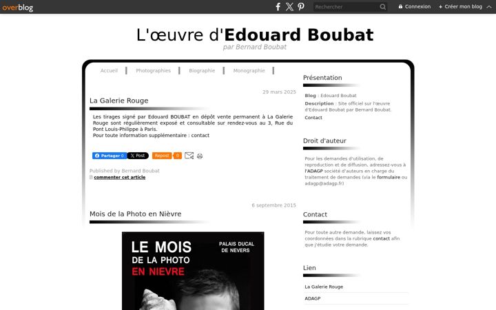 Screenshot of edouard-boubat.fr