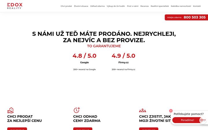 Screenshot van edoxreality.cz