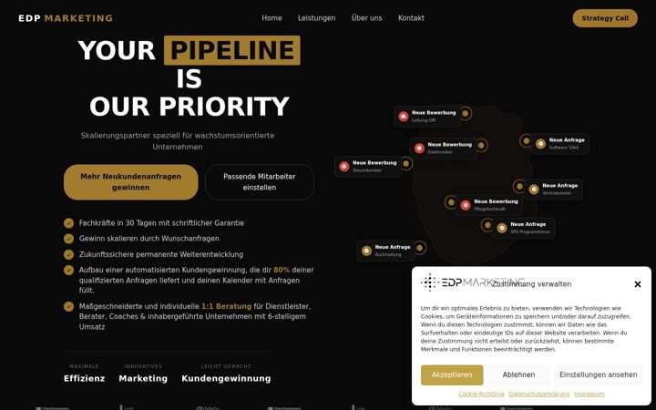 Screenshot of edp-marketing.com