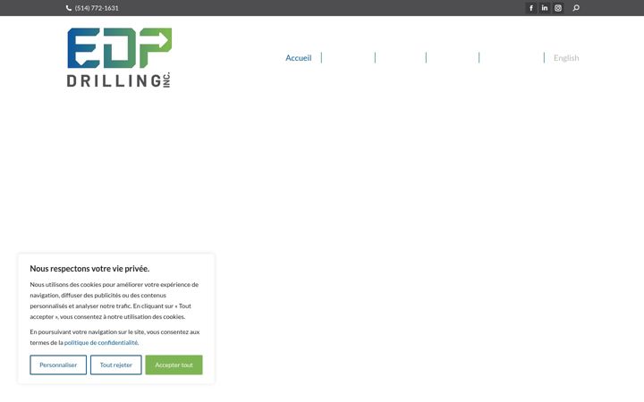 Screenshot of edpdrilling.com