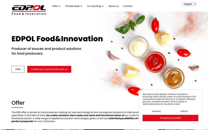 Screenshot of edpolfood.com