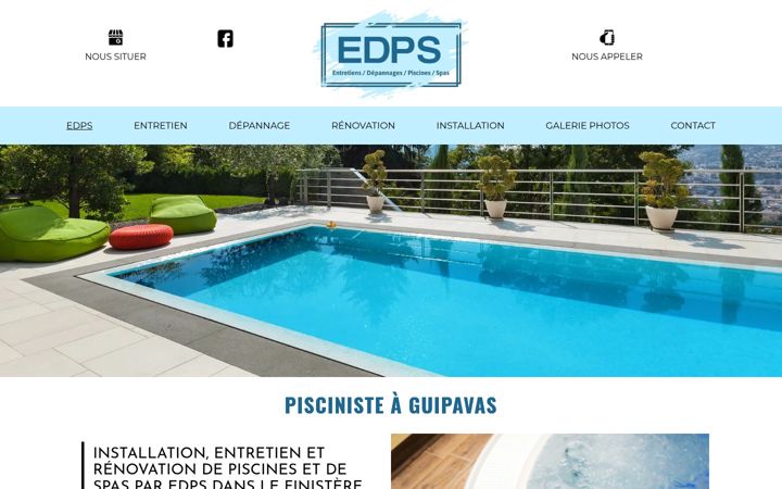 Skærmbillede af edps-piscine-spa.fr