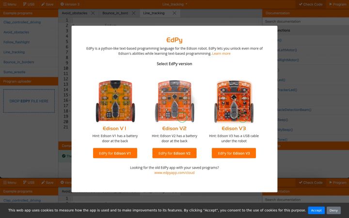 Screenshot of edpyapp.com
