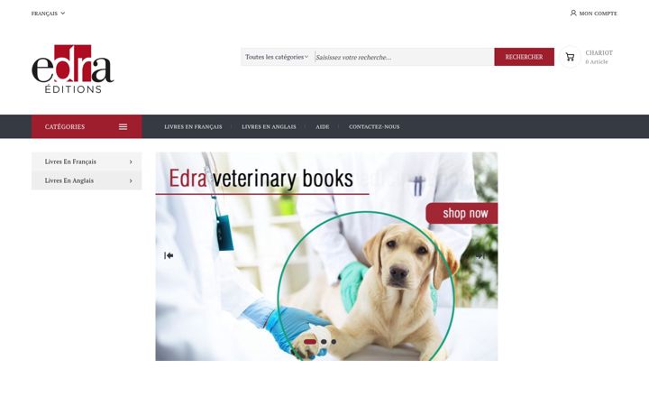 Screenshot of edraeditions.com