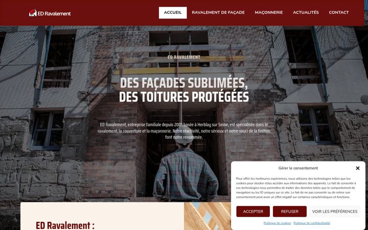 Screenshot of edravalement.fr