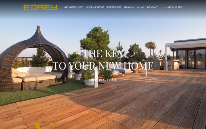 Screenshot of edrey.sk