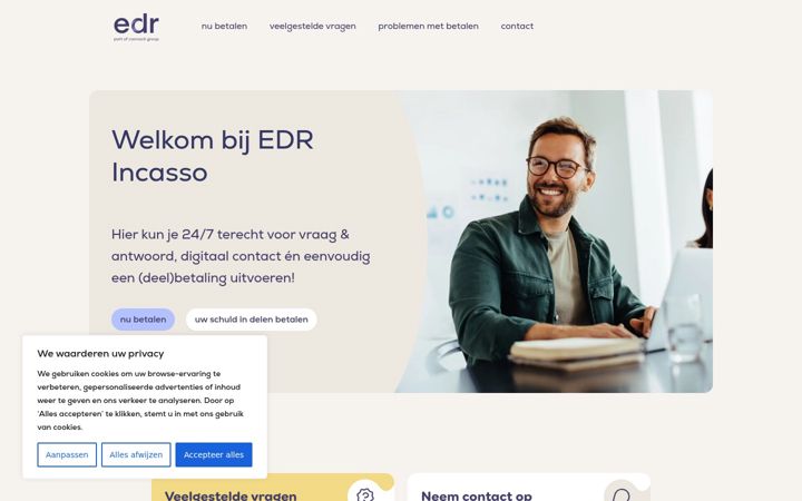 Screenshot of edrherincasso.nl