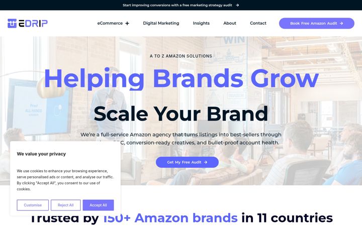 Snimka zaslona za edripsolutions.co.uk