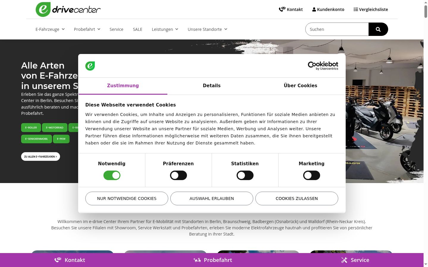 Screenshot tal-banner tal-kunsens muri qabel kwalunkwe interazzjoni