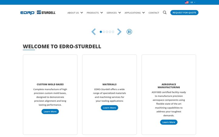 Screenshot of edro.com