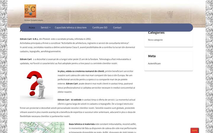 Screenshot of edromcart.ro