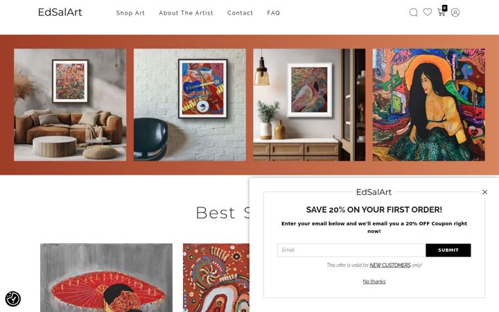 Screenshot of edsalart.com