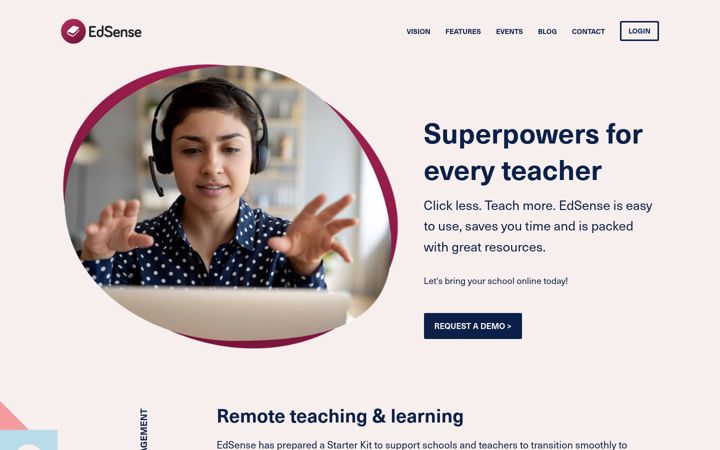 Screenshot of edsense.in