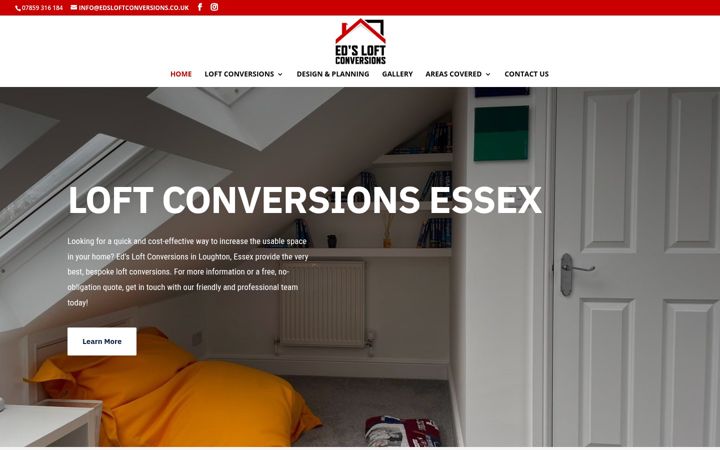 Screenshot of edsloftconversions.co.uk